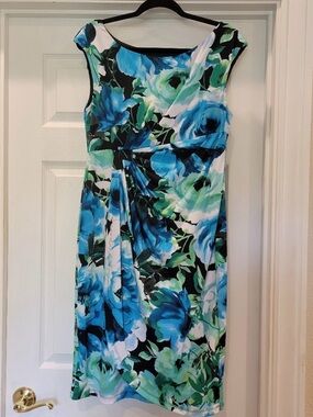 Connected Apparel floral wrap dress, size 14